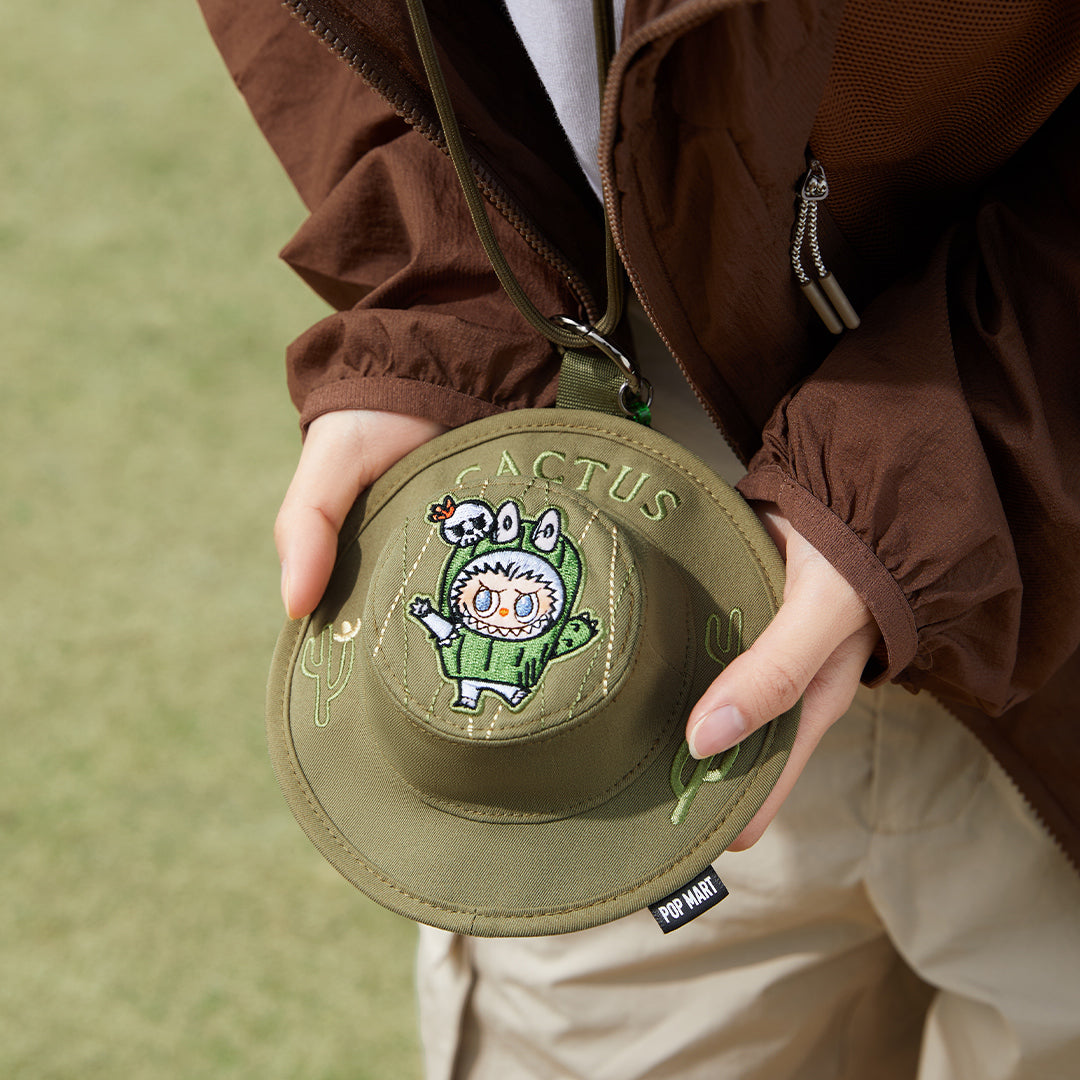 Labubu Bucket Hat Mini Bag Cactus – Fall In Wild Series - Image 3