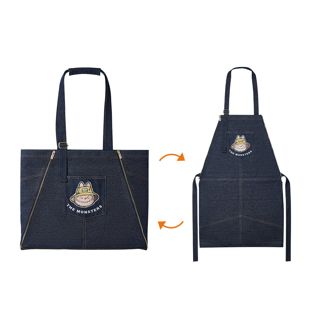 Labubu Denim Tote Bag– Fall In Wild Series - Image 2