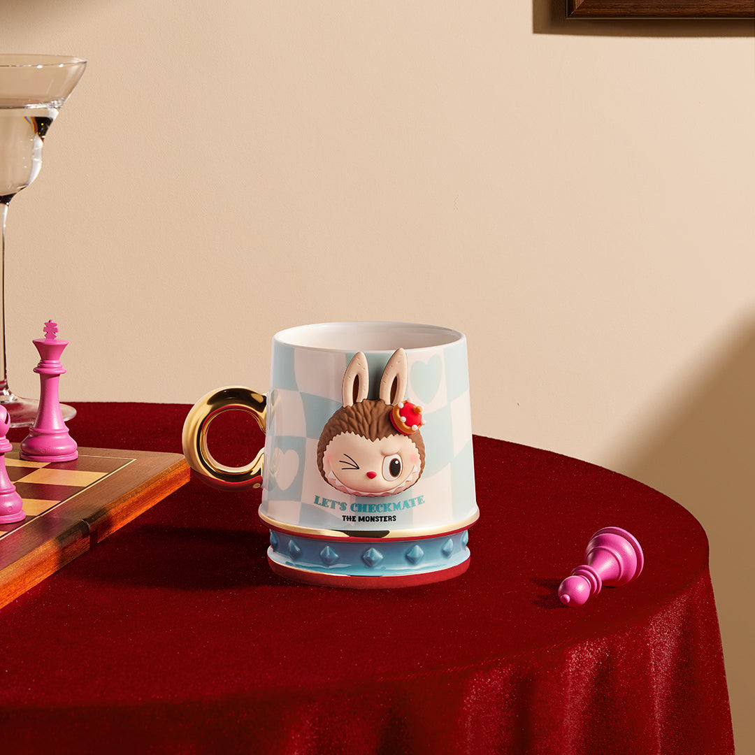 Labubu Let’s Checkmate Series Mug Blue Cup - Image 2