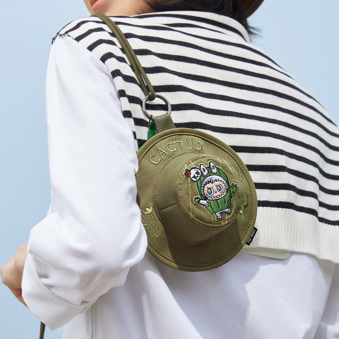 Labubu Bucket Hat Mini Bag Cactus – Fall In Wild Series - Image 4