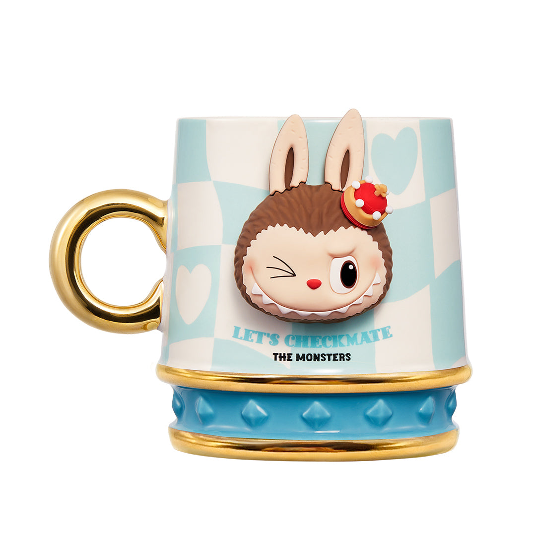 Labubu Let’s Checkmate Series Mug Blue Cup