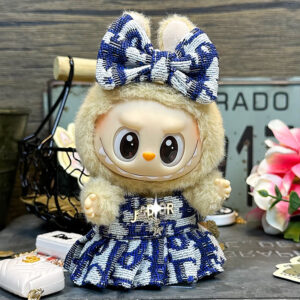 Labubu Blue Elegance – Chic and Charisma