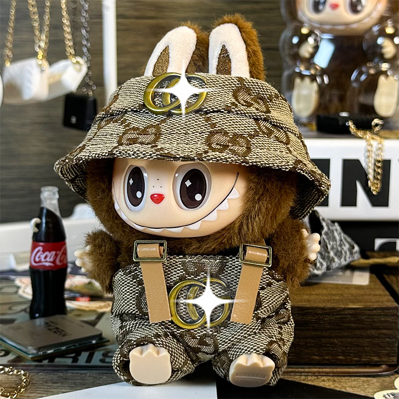 Labubu Jungle Style – Luxe Brown Edition