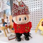 Royal Crown Outfit for Labubu Figure – Ruby Rose Edition