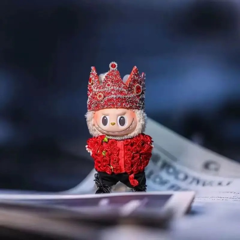 Royal Crown Outfit for Labubu Figure – Ruby Rose Edition - Image 3