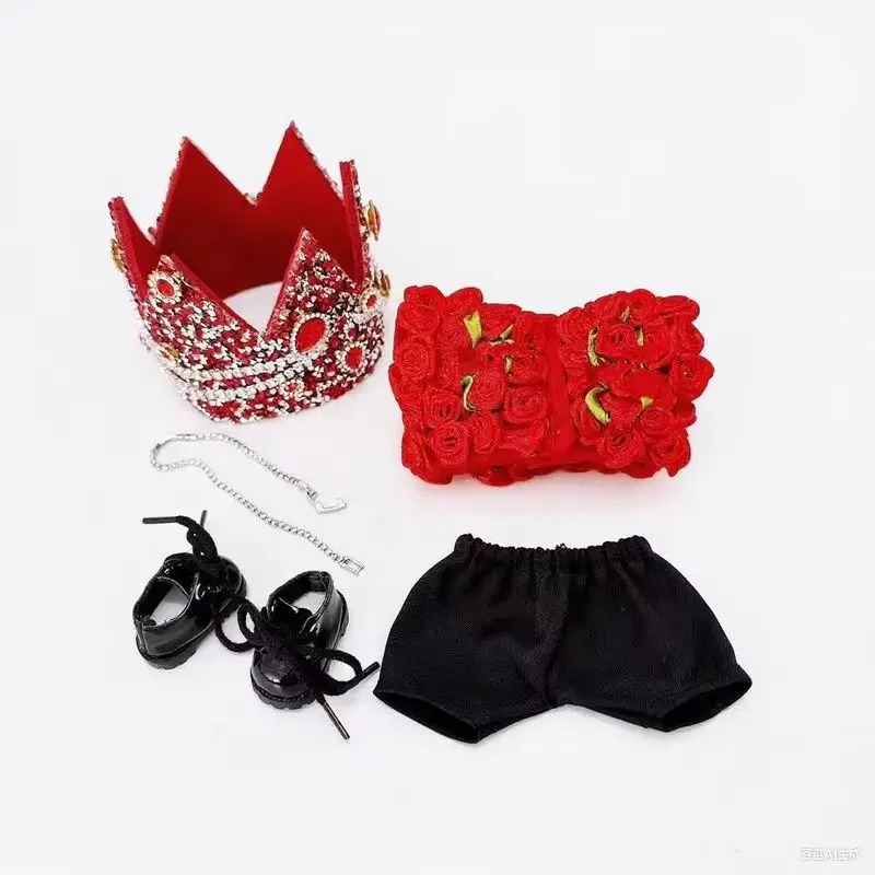 Royal Crown Outfit for Labubu Figure – Ruby Rose Edition - Image 6