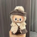 Royal Coat Outfit for Labubu Figure – Winter Crown Edition