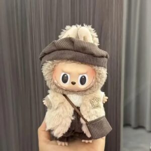 Royal Coat Outfit for Labubu Figure – Winter Crown Edition