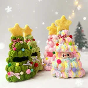 Labubu Christmas Tree Plush House – Holiday Accessories Series