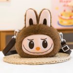 Labubu Plush Shoulder Bag Brown
