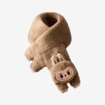 LABUBU Plush Scarf - Warm Fluffy Holiday Series