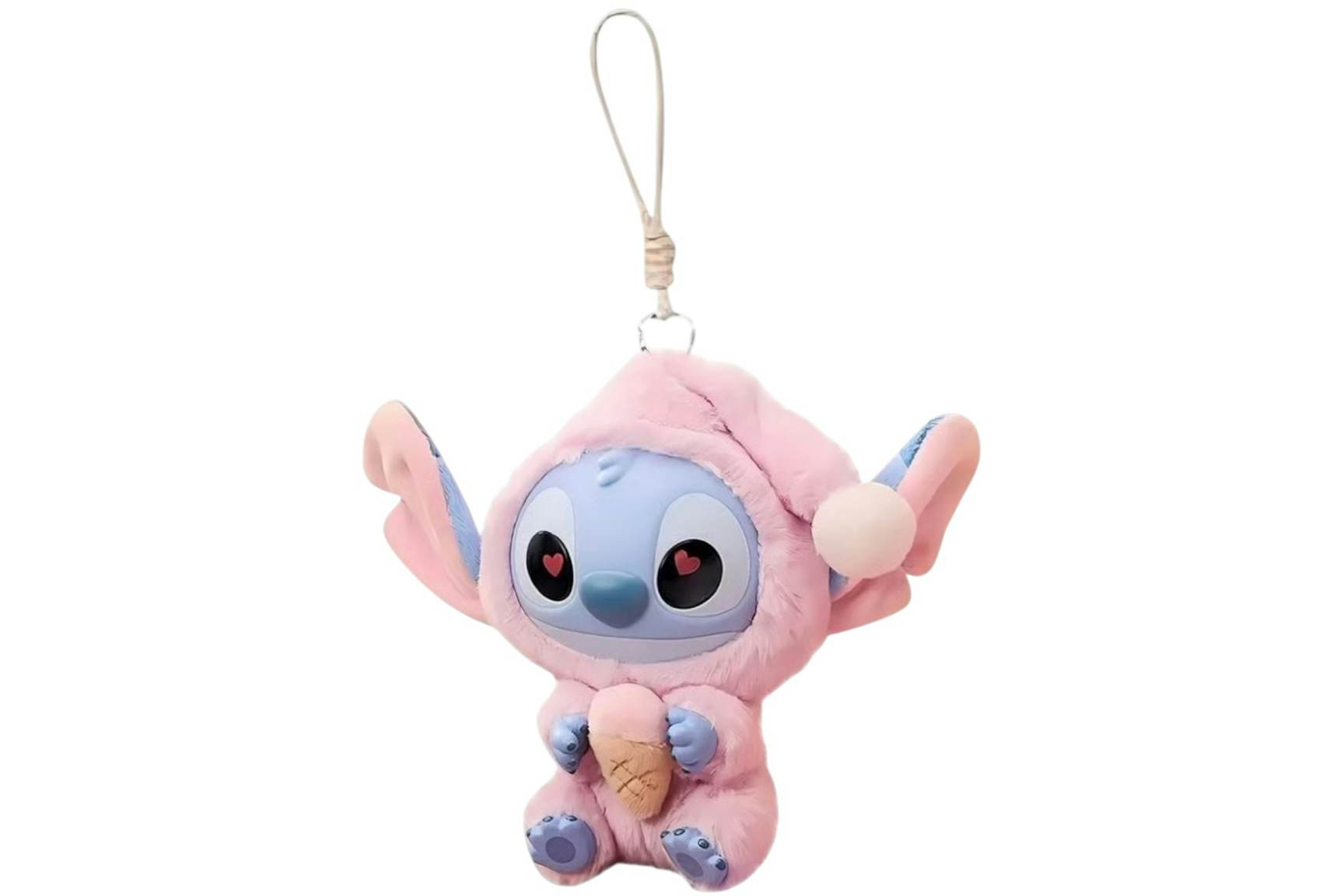 Stitch Eating Something Before Sleep Strawberry Cone