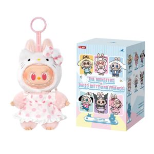 Labubu x Hello Kitty Vinyl Plush Pendant