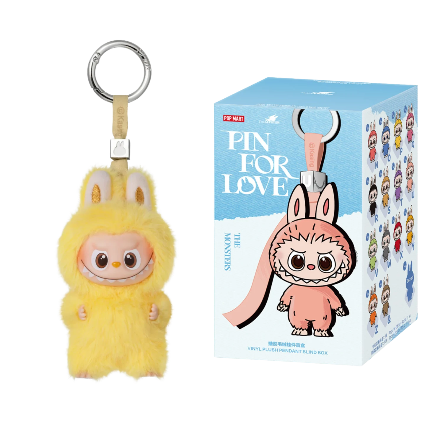 Labubu Pin for Love Series blind box doll, letters N to Z, UK stock