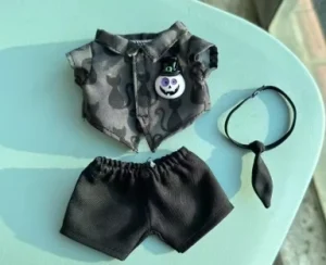 Labubu Halloween Bat Outfit Black