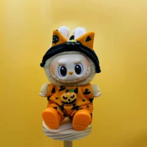 Labubu Halloween Pumpkin Cat Outfit