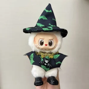Labubu Halloween Green Bat Witch Costume